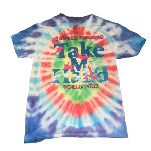 5 seconds of summer take me home tour shirt - Picture 1 of 2